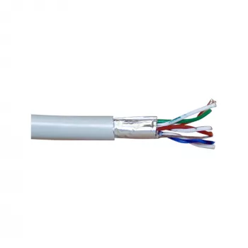 InLine verkkokaapeli F/UTP Cat.5e AWG26 CCA PVC harmaa 100 m