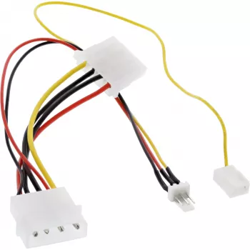 InLine tuuletinadapterikaapeli 12V / 7V nopeussignaalilla InLine 33007T