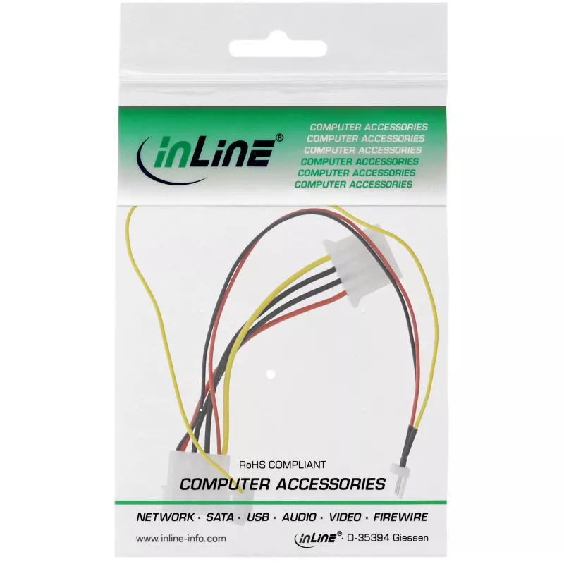 InLine tuuletinadapterikaapeli 12V / 7V nopeussignaalilla InLine 33007T