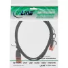 InLine ohut verkkokaapeli, U/UTP, Cat.6, musta, 2 m