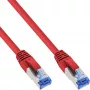InLine verkkokaapeli S/FTP PiMF Cat.6A halogeniton 500MHz punainen 15m