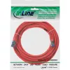 InLine verkkokaapeli S/FTP PiMF Cat.6A halogeniton 500MHz punainen 15m