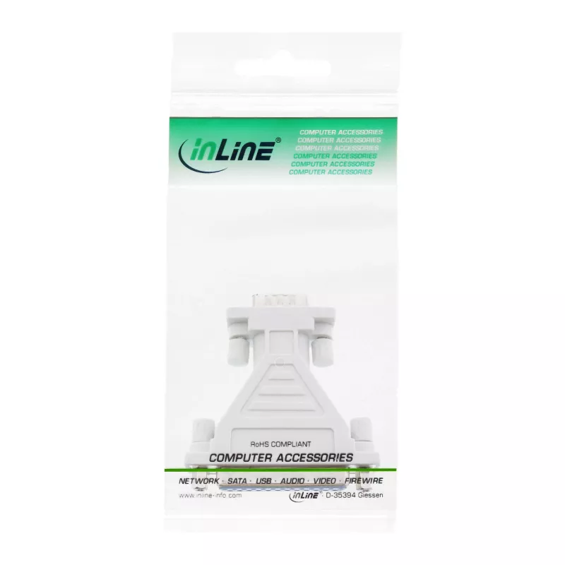 InLine sarjaportti-AT-adapteri 25-pin naaras / 9-pin Sub-D uros