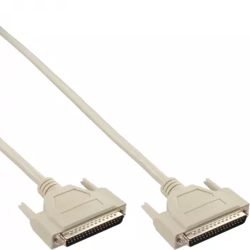 InLine sarjakaapelin jatkokaapeli 37-pin DB37 uros / uros suora 2 m