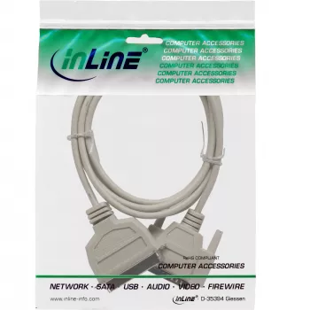 InLine tulostinkaapeli kaksisuuntainen 25-pin D-Sub - 36-pin Centronics 5 m