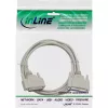 InLine sarjakaapeli, valettu, DB25 uros / naaras, suora, harmaa, 1,8 m