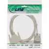 Nullmodem-kaapeli InLine DB9-naaras / DB25-naaras 2 m beige