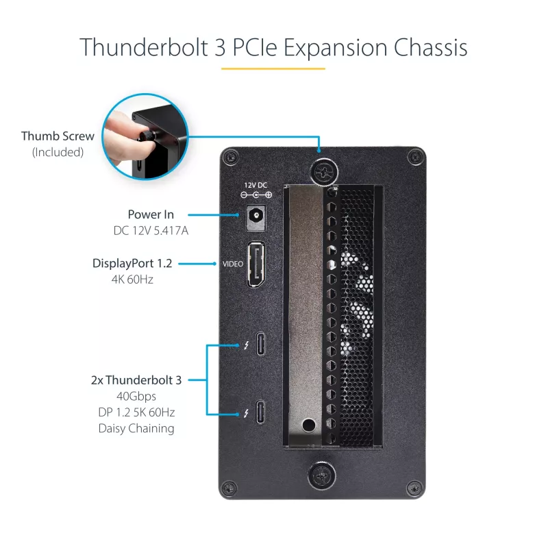 StarTech.com Single-Slot Thunderbolt 3 PCIe-laajennuskotelo