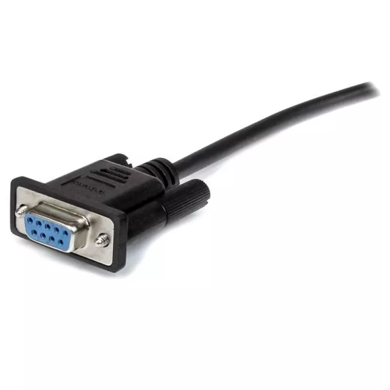 StarTech.com 2 m musta läpikytketty DB9 RS232 sarjakaapeli - M/F