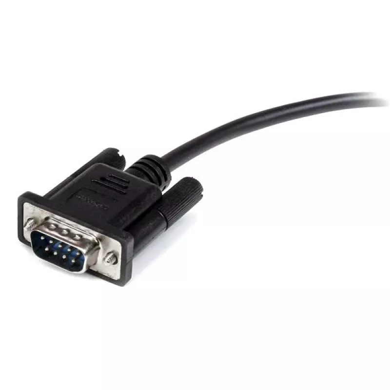 StarTech.com 2 m musta läpikytketty DB9 RS232 sarjakaapeli - M/F