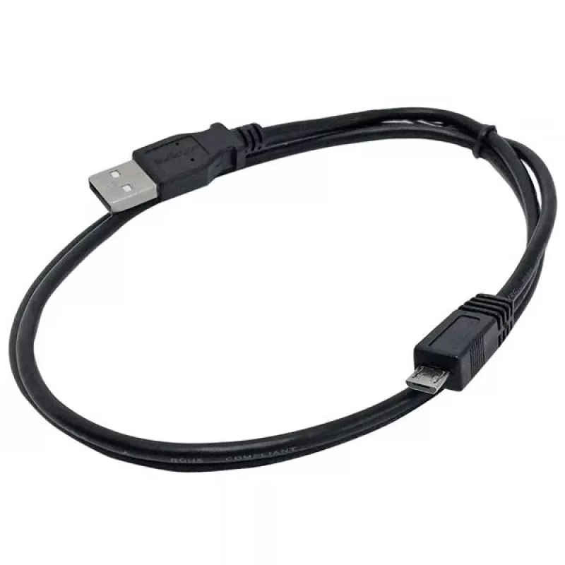 StarTech.com 1 m Micro-USB-kaapeli - A–Micro B, 1 m, USB A, Micro-USB B, USB 2.0, uros/uros, musta