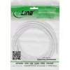 InLine DC-jatkojohto, DC-pistoke/liitin 3,5x1,35 mm, AWG 18, valkoinen 3 m
