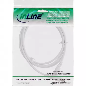InLine DC-jatkojohto, DC-pistoke/liitin 5,5x2,1 mm, AWG 18, valkoinen 0,5 m