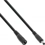InLine DC-jatkojohto, DC-pistoke/liitin 4,0x1,7 mm, AWG 18, musta 3 m