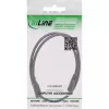 InLine DC-jatkojohto, DC-pistoke/liitin 5,5x2,5 mm, AWG 18, musta 2 m