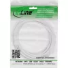 InLine DC-jatkojohto, DC-pistoke/liitin 5,5x2,5 mm, AWG 18, valkoinen 3 m