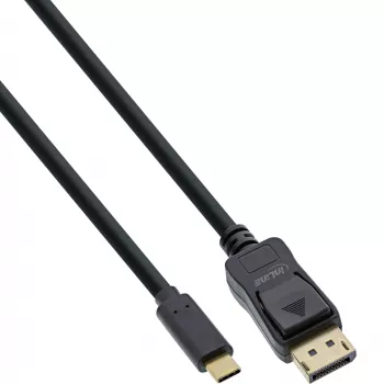 InLine USB-näyttökaapeli, USB-C-pistoke – DisplayPort-pistoke, 7,5 m