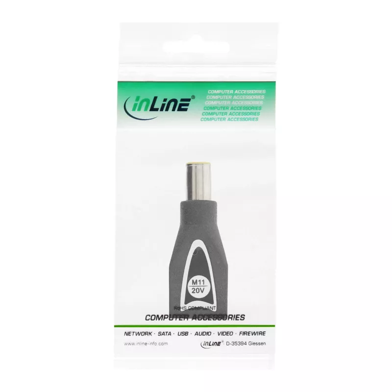InLine kytkinpistoke M11 (20V) universaalilaturiin 90W / 120W musta