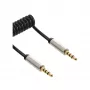 InLine ohut audio-spiraalikaapeli 3,5 mm uros/uros 4-napainen stereo 0,5 m