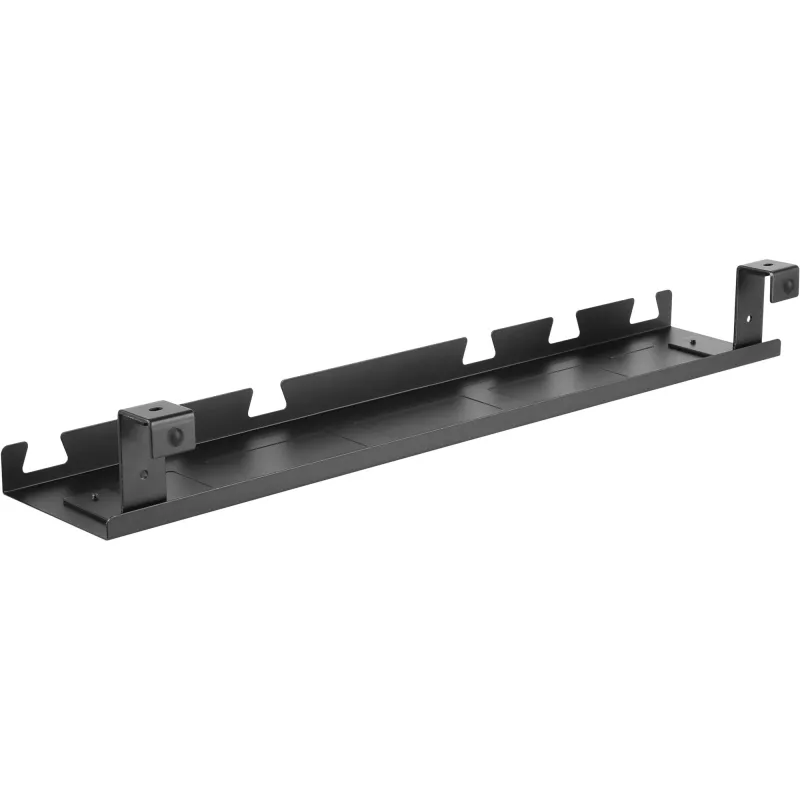 Kaapelikaukalo/-hylly pöydän alle asennettava InLine 131×590×74 mm, musta
