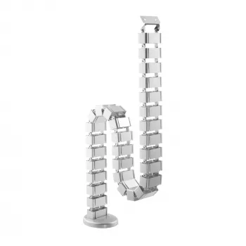 Kaapelikanava InLine korkeussäädettäviin pöytiin, 4 lokeroa, harmaa, 68×36×42 mm