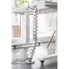InLine 59996B joustava kaapelikouru korkeussäädettäville pöydille, 4 kammiota, 68x36 mm, 1,28 m, harmaa