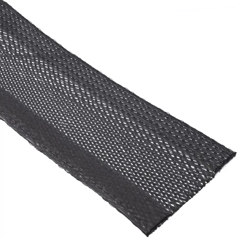 Kaapelikanavan suojus InLine 59993A — tekstiilisukka tarranauhalla, 1 m × 25 mm, musta