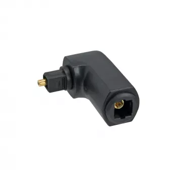 InLine optinen audiokaapeliadapteri Toslink-pistoke/rasia 90° kulma
