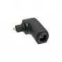 InLine optinen audiokaapeliadapteri Toslink-pistoke/rasia 90° kulma