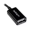 StarTech.com 5in Micro USB - USB OTG -isäntäadapteri M/F, 0,127 m, Micro-USB B, USB A, USB 2.0, 0,48 Gbit/s, musta