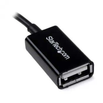 StarTech.com 5in Micro USB - USB OTG -isäntäadapteri M/F, 0,127 m, Micro-USB B, USB A, USB 2.0, 0,48 Gbit/s, musta