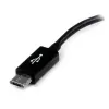 StarTech.com 5in Micro USB - USB OTG -isäntäadapteri M/F, 0,127 m, Micro-USB B, USB A, USB 2.0, 0,48 Gbit/s, musta