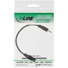 InLine audio-adapterikaapeli 4-napainen 2,5mm pistoke / 4-napainen 3,5mm liitäntä 3m