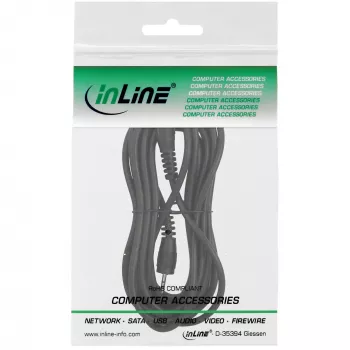 InLine audiokaapeli 2,5 mm stereo pistoke/pistoke 1 m