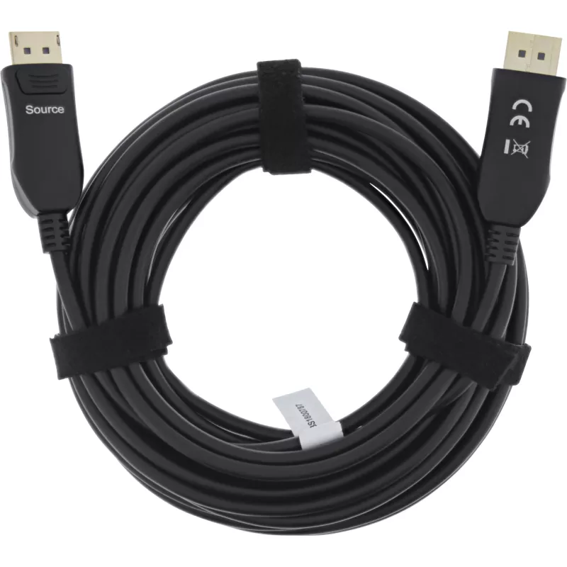 InLine DisplayPort 1.4 AOC -kaapeli, 8K4K, musta, 15 m
