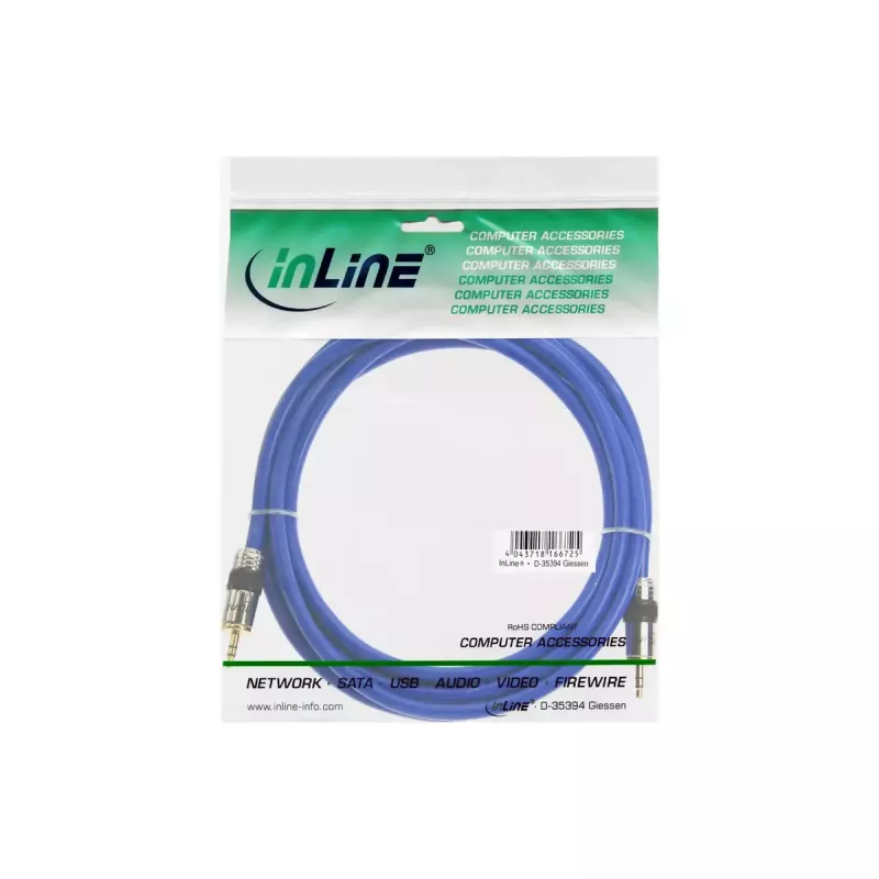 InLine Premium-audiokaapeli 3,5 mm plugi pistoke/pistoke 10 m