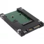 InLine asemasovitin 2,5 tuuman SATA – mSATA SSD 76620B musta