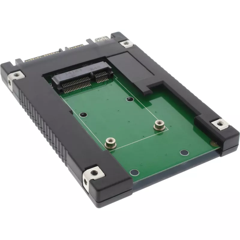 InLine asemasovitin 2,5 tuuman SATA – mSATA SSD 76620B musta