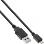 InLine Micro USB 2.0 -pikalatauskaapeli USB Type-A-uros / Micro-B-uros, 0,5 m