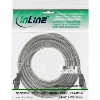 InLine patch-kaapeli SF/UTP Cat.5e läpinäkyvä 7,5 m