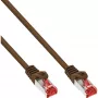 InLine verkkokaapeli S/FTP PiMF Cat.6 250MHz PVC kupari ruskea 15m