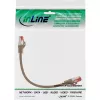 InLine verkkokaapeli S/FTP PiMF Cat.6 250MHz PVC kupari ruskea 0,3m