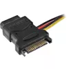 SATA-virtakaapeli SATA-pistorasia / 3x 4-pin-Molex-pistoke 0,15 m InLine 29679