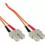InLine kuitu-duplex-kaapeli SC/SC 50/125 µm OM2 0,5 m