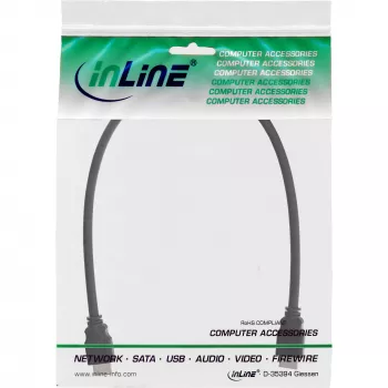 HDMI-kaapeli High Speed InLine 17601E 1 m uros/uros musta