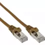 InLine verkkokaapeli SF/UTP Cat.5e ruskea 1,5 m