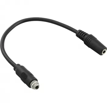 InLine audio-sovitinkaapeli, 3,5 mm stereo naaras-naaras, yhdellä vaipalla, 0,2 m
