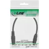 InLine audio-sovitinkaapeli, 3,5 mm stereo naaras-naaras, yhdellä vaipalla, 0,2 m