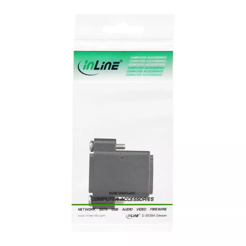 InLine HDMI-sovitin Type-A naaras / A naaras kullattu laipalla, 4K2K