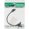 USB 2.0 -sovitinkaapeli Type-A naaras / rungon liitäntä Type-B InLine 33441F 0,2 m